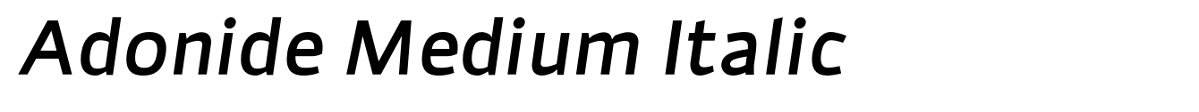 Adonide Medium Italic image